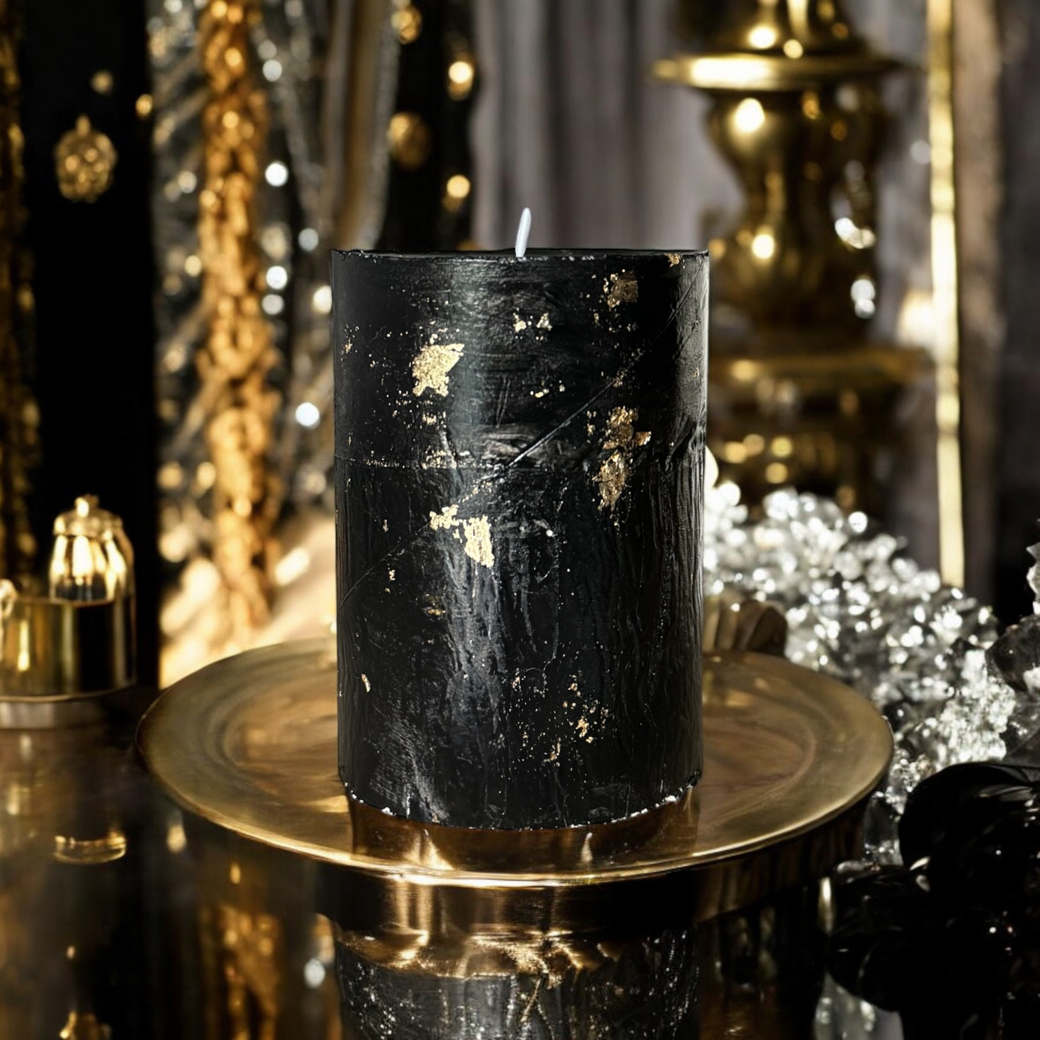 Goldener Turm Betonkerze